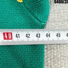 Kids 130 Floral Pattern Green Knit Sweater 0406 3 Official