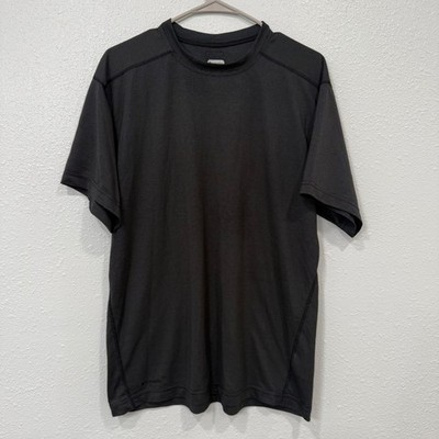 Columbia Titanium Mens Performance T-Shirt Gray Textured Short Sleeve Hiking M
