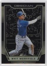 2019 Chronicles Obsidian Electric Etch Yellow Prizm 2/10 Whit Merrifield #24 v9t