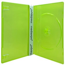 SLIM Clear Green Color Single DVD Cases 7MM Lot