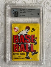 1968 Topps Baseball 1st Series Wax Pack GAI 9 MINT - Mays, Seaver Potential