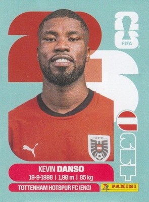 Panini Sticker Fußball WM 2026 Nr. AUT 5 Kevin Danso Bild NEU Austria