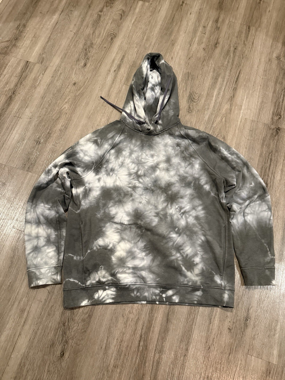 Lululemon Sweatshirt Mens XL Gray Tie Dye City Sweat Hoodie Pullover Athletic