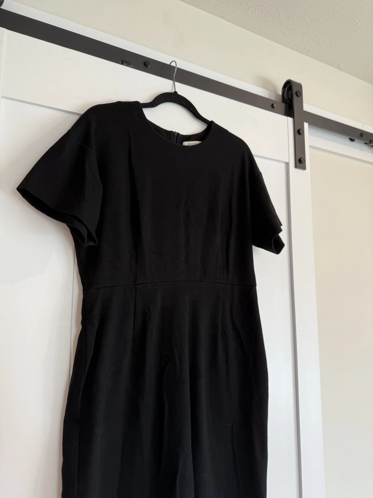 VETEMENTS Abito a tubino MM LAFLEUR minimalista nero taglia 14