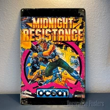 Midnight Resistance Amiga Retro Video Game Metal Poster -20x30cm (8x12inch) Sign