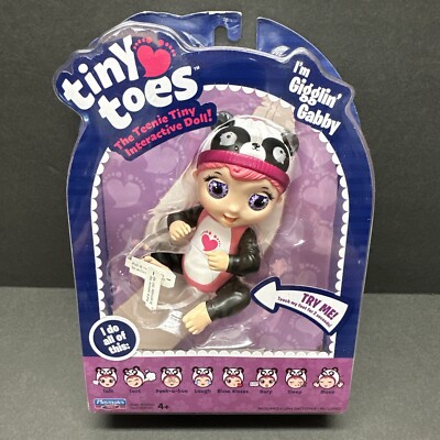 Tiny Toes Giggling Gabby New Interactive Doll Laugh Cry Sleep Move Peekaboo Toy