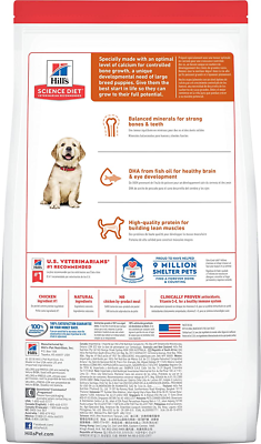 Hill's Science Diet Dry Dog Food, Puppy, Large Breeds, With Real Meat  15.5lbs | eBay
