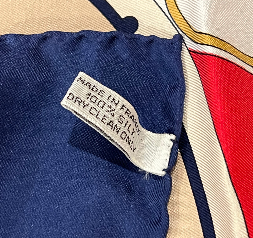 Authentic RARE! Hermes Washington's Carriage Vintage 90cm Silk Scarf image 7