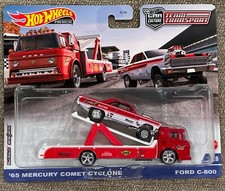 Hot Wheels Team Transport '65 Mercury Comet Cyclone , Ford C-800,Free Shipping !