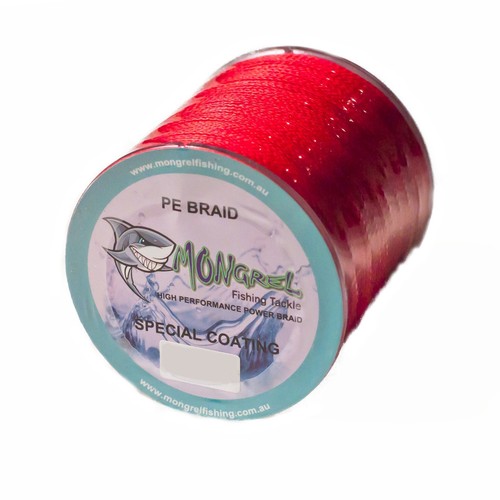 New Braid Fishing Line 30LB 500M Mongrel Fishing Tackle Braid Red eBay