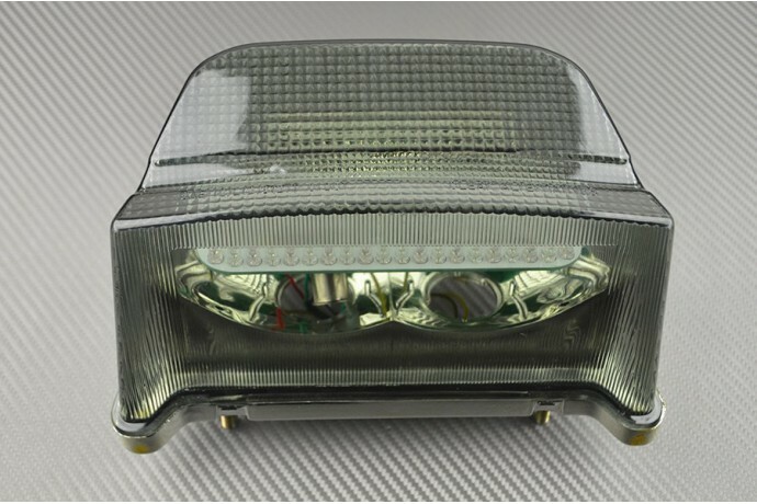 Feu arrière LED fumé avec clignotants pour moto Kawasaki ZRX 1100 et ZRT 1200 de 1997 à 2006