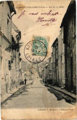 CPA BONNY-sur-LOIRE - Rue de 14 Julliet (270499)