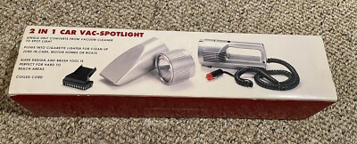 car vacuum that plugs into cigarette lighter 2-in-1 Car Vac- Spot Light, Auto Vacuum Cleaner . Plugs Into Cigarette  Lighter