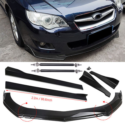Front Rear Bumper Lip Spoiler Splitter Body Kit Side Skirt For Subaru Legacy GT
