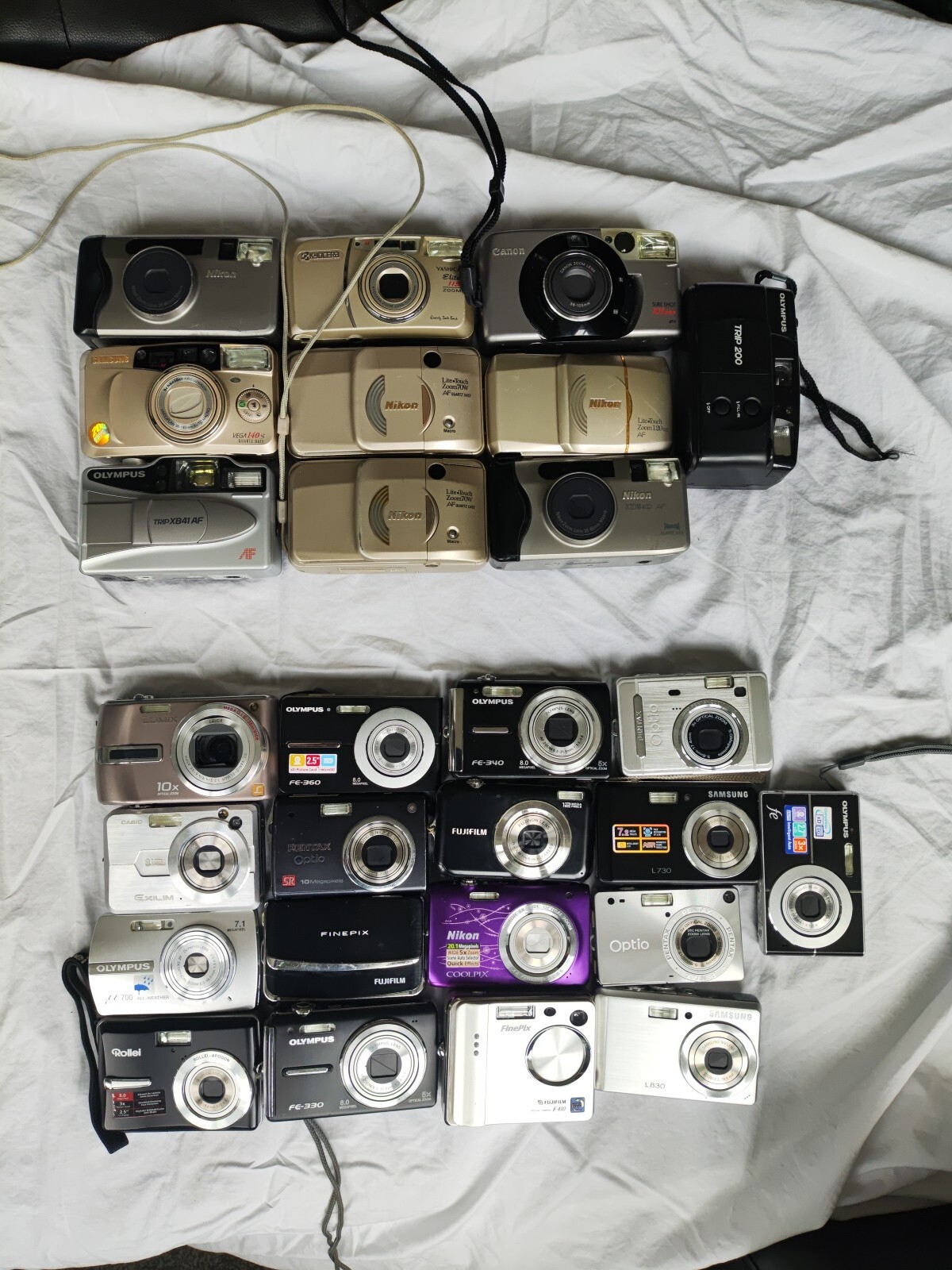 CAMERA JOB LOT DIGITAL AND FILM Y2K POINT AND SHOOT COMPACT SPARES
