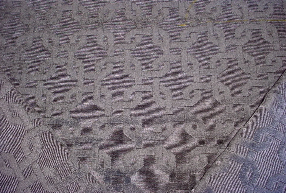 Jab Anstoetz CA1373-091 Ornament Gray Geometric Velvet Drapery Upholstery Fabric - Image 2 of 3