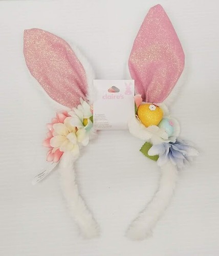 Claire's Easter Accessory Lot! Bunny Ears! Earrings! Hair Ties! Easter Basket! - Picture 4 of 14