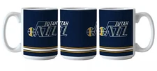 Boelter Brands Licensed NBA, Large 15oz Sublimated Relief Mug (Utah Jazz)
