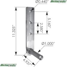 M59389 Hood Hinge Pin for Kenworth T800 Replaces K282-389 K282389