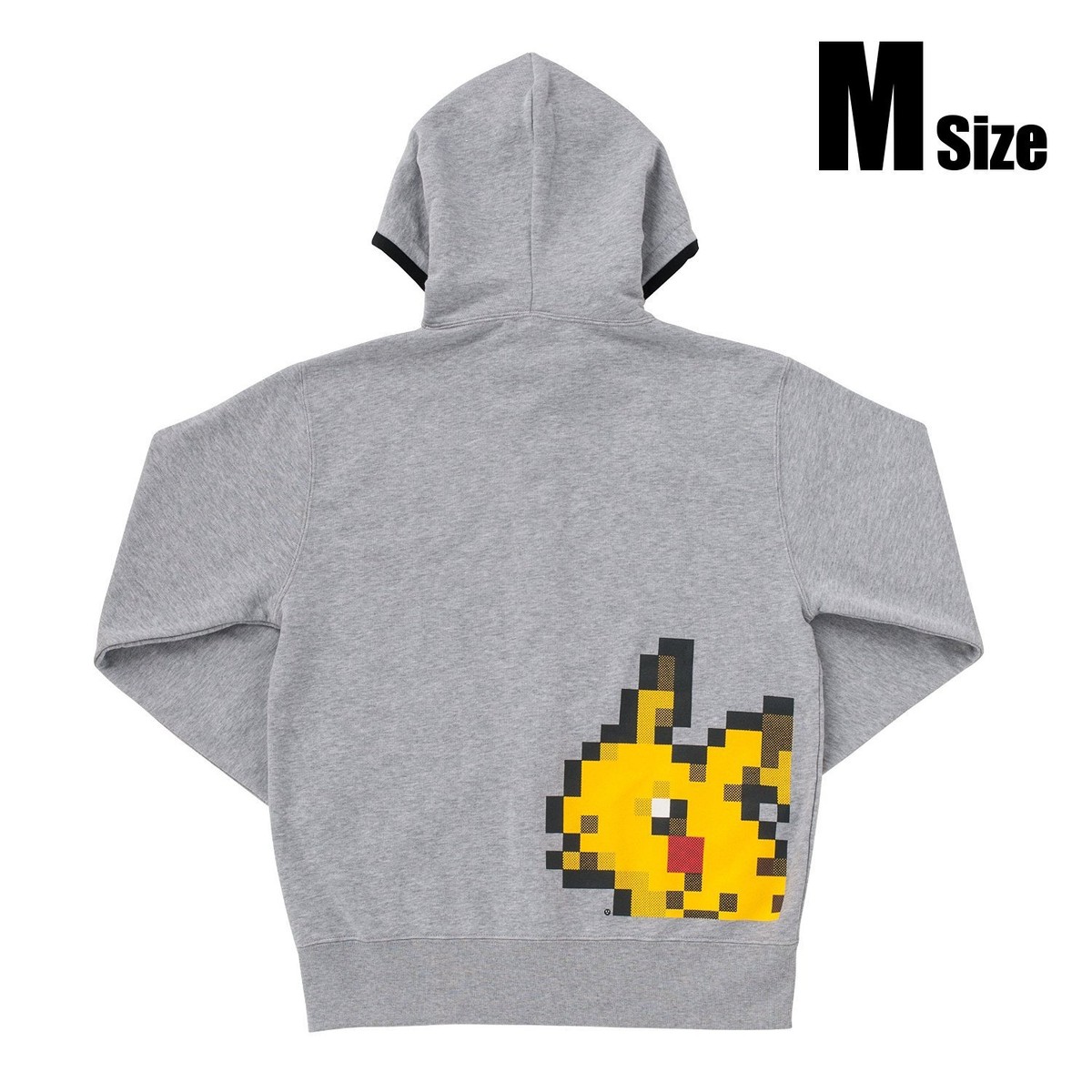Pokemon Center Original Pixel design Pikachu Dot Hoodie M size