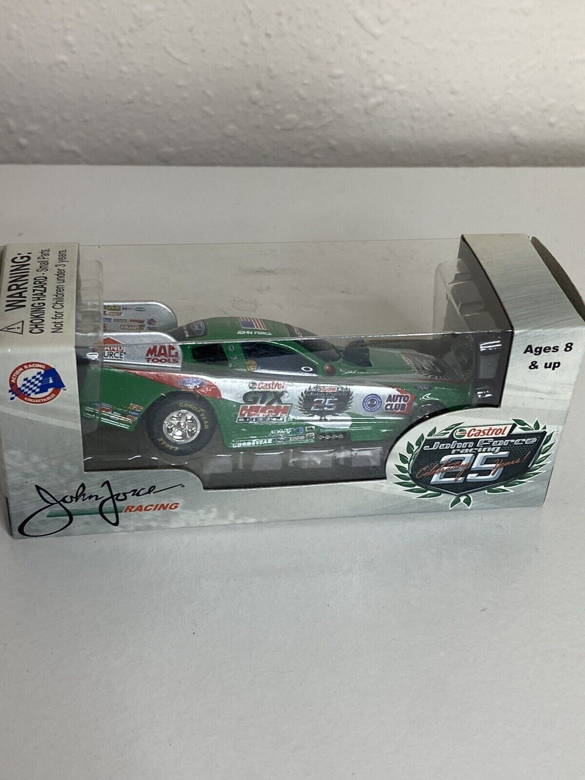 John Force Castrol 25th Anniversary 164 Scale Diecast Funny Car Action