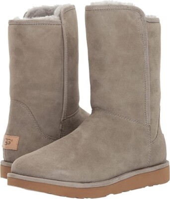UGG® AUSTRALIA ABREE SHORT II GREY SUEDE ZIP UP BOOTS UK EU 37 US RRP  £229 UK