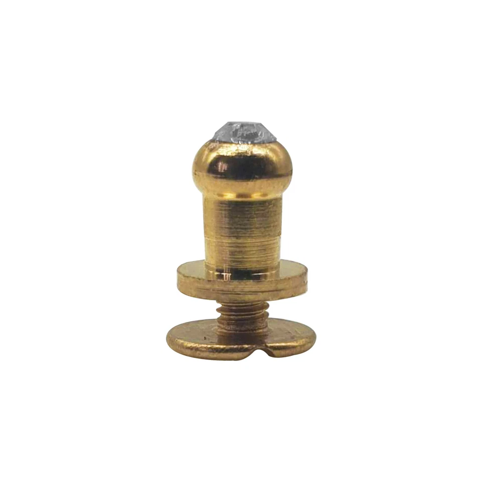 Brillantini Testa Rivetti Chicago Vite Borchie 8x6mm Ottone Oro Argento per - Immagine 4 di 4