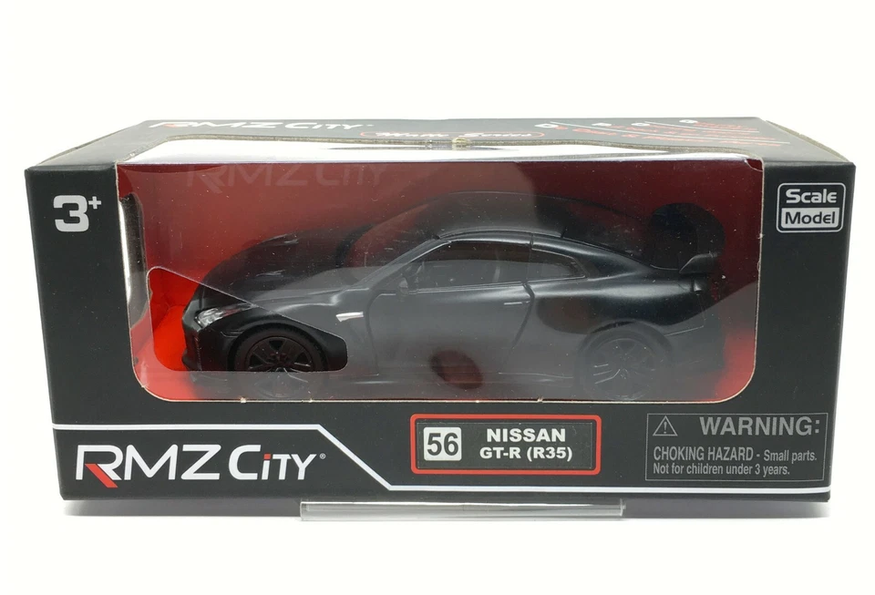 RMZ City Nissan GT-R R35 Black 1/36 (4.5") in Package - Imagem 2 de 4