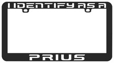 I Identify As A Prius Electric Car Green Vehicles License Plate Frame Holder