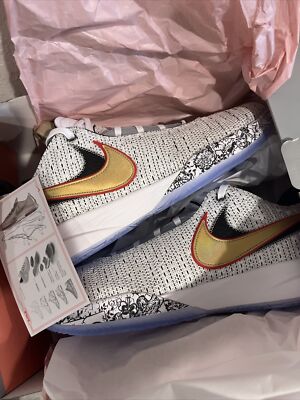 Nike Lebron XX 20 'The Debut' White Gold US Men's Size 17.. DJ5423