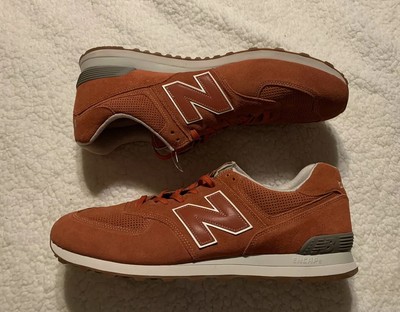 new balance 574 rosin with vintage orange