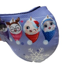 NEW Christmas Kittens Face Mask - One Size