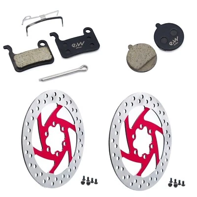 EWHEEL Bremsbeläge Set vorne + hinten + 2 Bremsscheiben Segway Ninebot ZT3 Pro brake