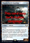 MTG THUNDERHAWK NAVIRE DE COMBAT 167 EXC - CANONIERA THUNDERHAWK - 40K - MAGIE
