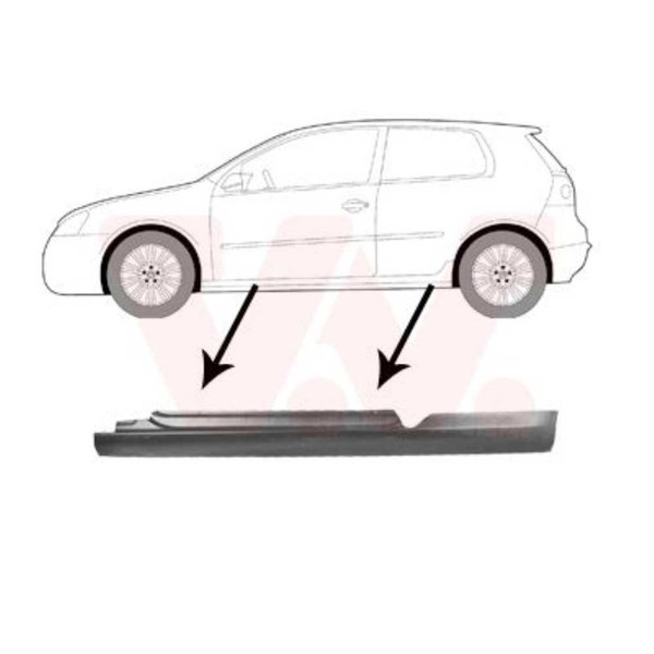 VAN Wezel Seitenschweller Einstiegblech Links Passend FüR VW Golf V 1K1-image