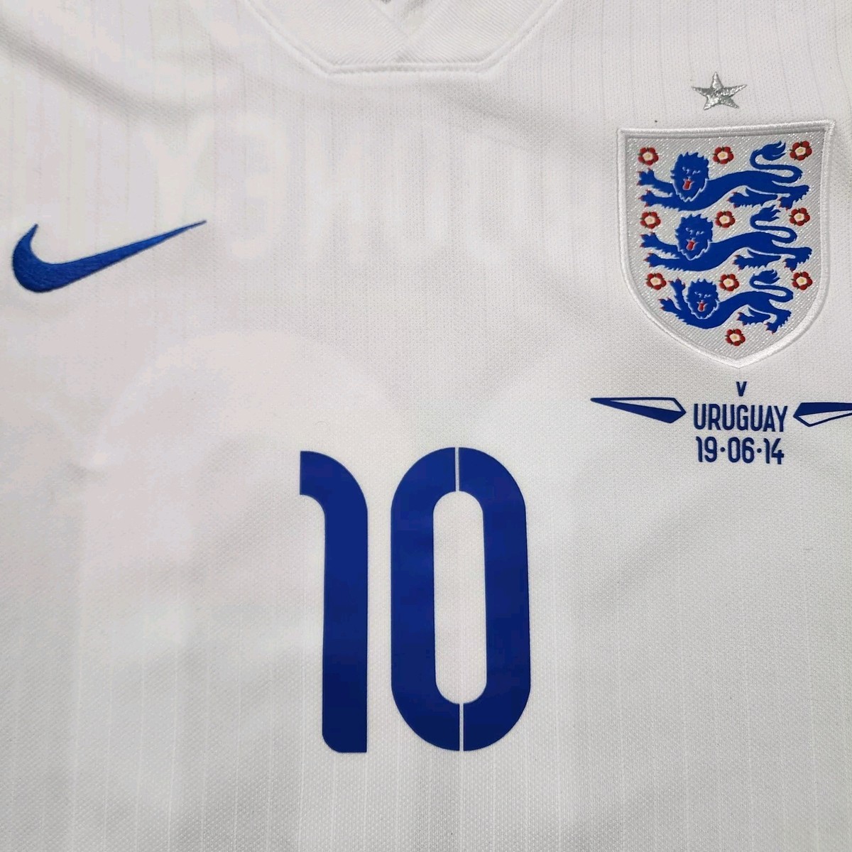 イングランド代表 #10 ルーニー　2014 ホームユニフォーム　M NIKE 2014 Nike England Home Soccer Jersey Wayne Rooney Men XL