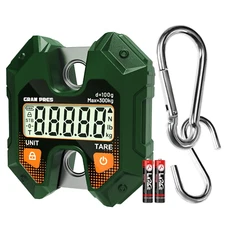 Digital Hanging Scale 660Lb/300Kg,Handheld Mini Crane Scale,Deer Hunting Scales,