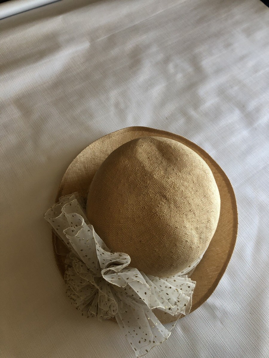 Ruth Kropveld Chapeau Creations Tan Color Straw Hat W/ Flower Vintage  Hat‎ Ruth Kropveld Chapeau Creations Tan Color Straw Hat W  main image 4