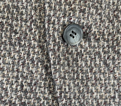 Nino Cerruti Blazer Mens 40 Vintage Gray 2 Button Heavy Wool Tweed Sport Coat - Picture 5 of 16