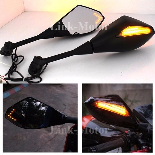 Motorcycle LED Turn Signal Side Mirrors Fit For Suzuki GSXR600 - Foto 2