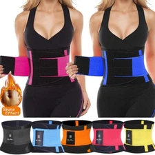 Women Waist Trainer Belt Weight Loss Sweat Thermo Wrap Body Shaper Belly Band US