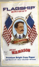 W.B. Mason Flagship Premium Bright Copy Paper WBM97214 500Sheets 8-1/2”x 14”(DR1