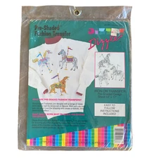 Dizzle Carousel Pre-Shaded Fashion Iron-On Transfer #52093 Sealed