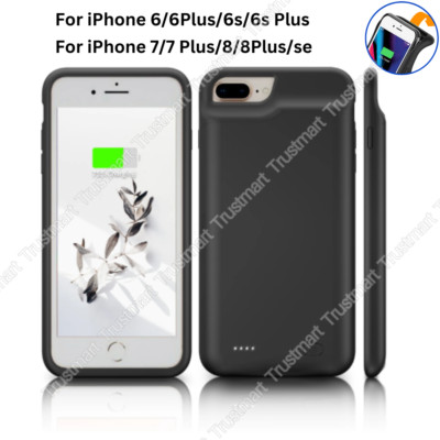Smart External Battery Charger Case Power Bank Cover For iPhone 6 6s 7 8 Plus SE
