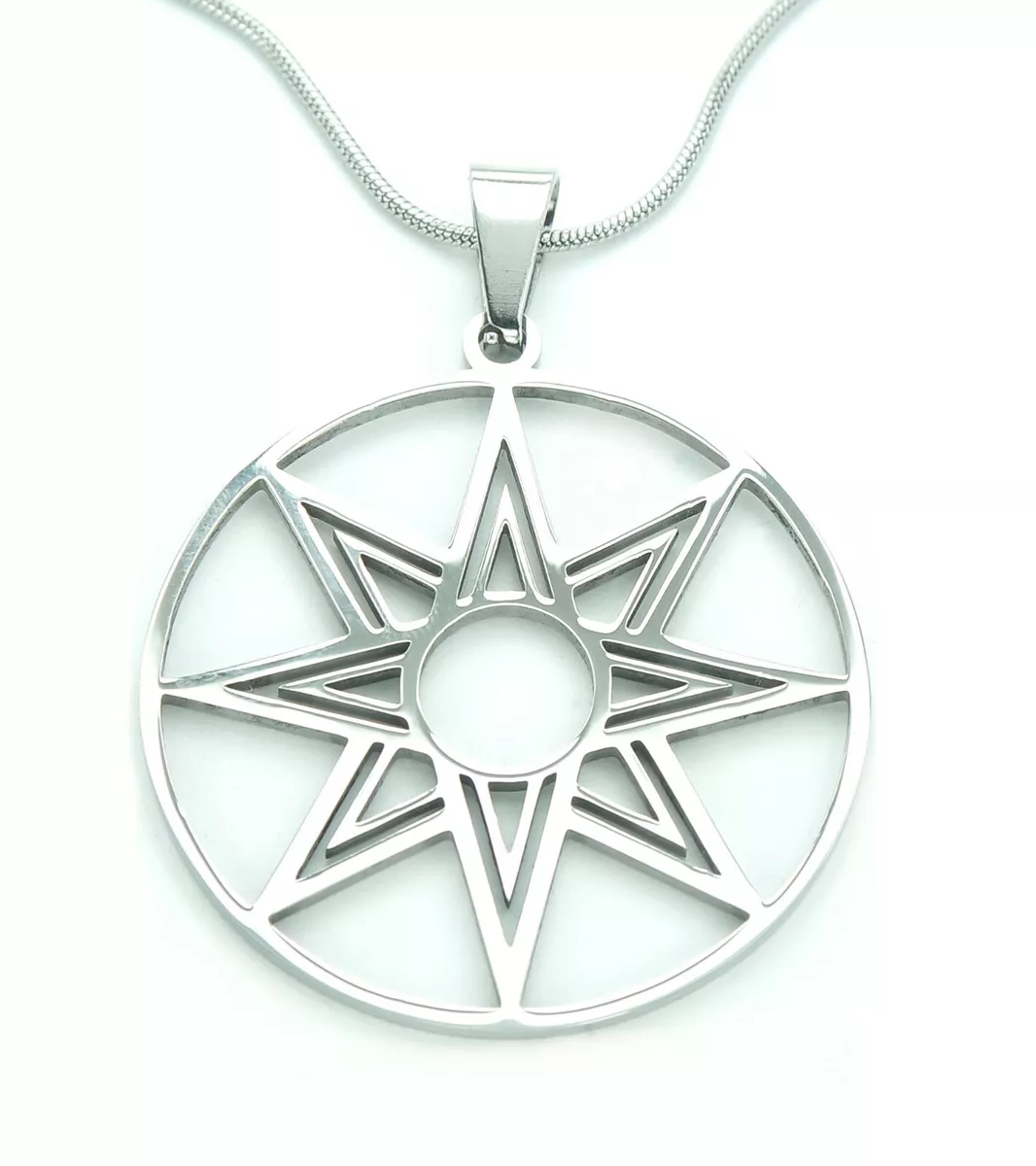 Octagram Necklace 304 Stainless 8 point Star of Ishtar Innana