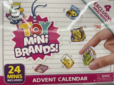 Mini Brands Series Christmas Advent Calendar 24 Minis 4 Exclusive Zuru New Box