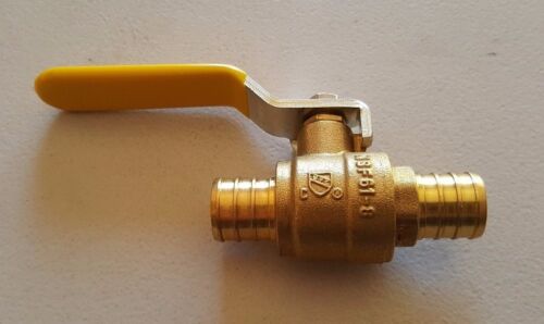 10 PIECES 3/4" PEX BRASS SHUT OFF BALL VALVE FULL PORT (LEAD-FREE  - Picture 1 of 5