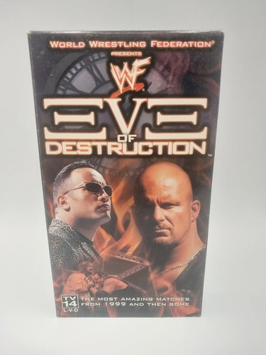 WWF Eve of Destruction (VHS, 2000) Wrestling Shane McMahon Stone Cold - Picture 2 of 6