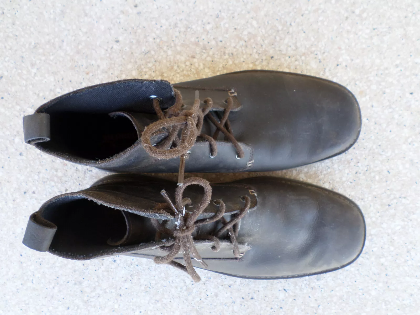merrell world vue dark waterproof leather lace up chukka boots