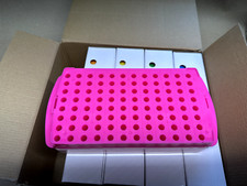 5- Pack of VWR 96-Place Microtube Racks. Multiple colors in box.